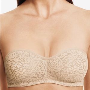 Wacoal Halo Strapless Bra Nude NWT 40DD